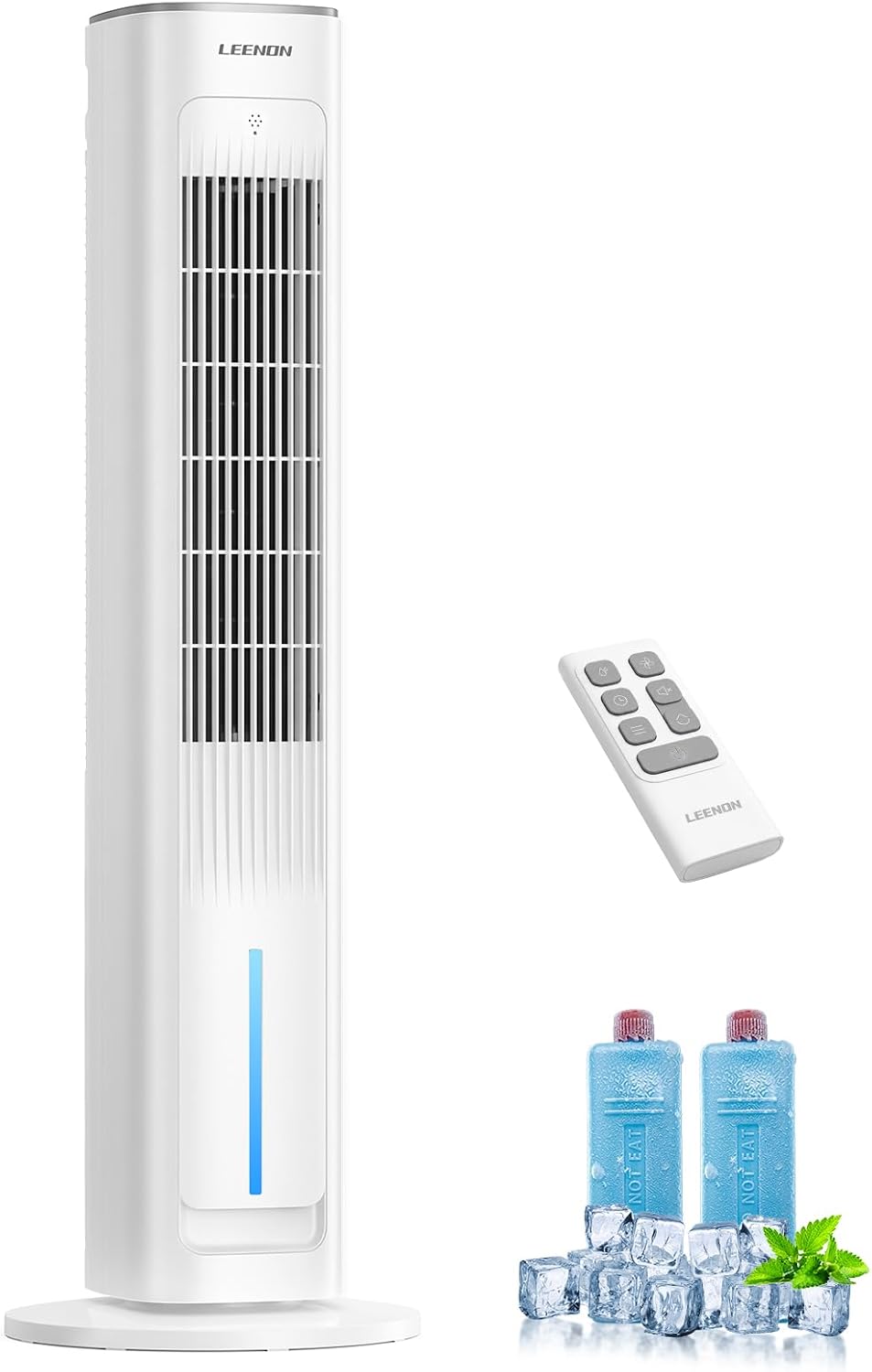 Ar condicionado portátil, LEENON, 3-in-1, 35dB, 38', 3 níveis, com comando à distância, com temporizador, Mehrfarbig, para uso diário