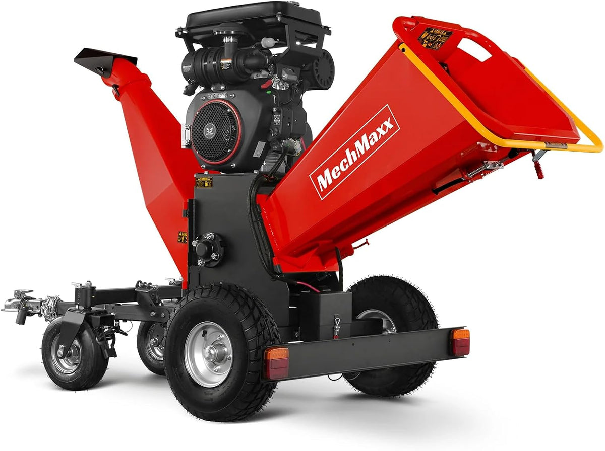 Triturador de jardim, MechMaxx, B200, 45Ah, 12V, 8', Natural, para utilização no exterior