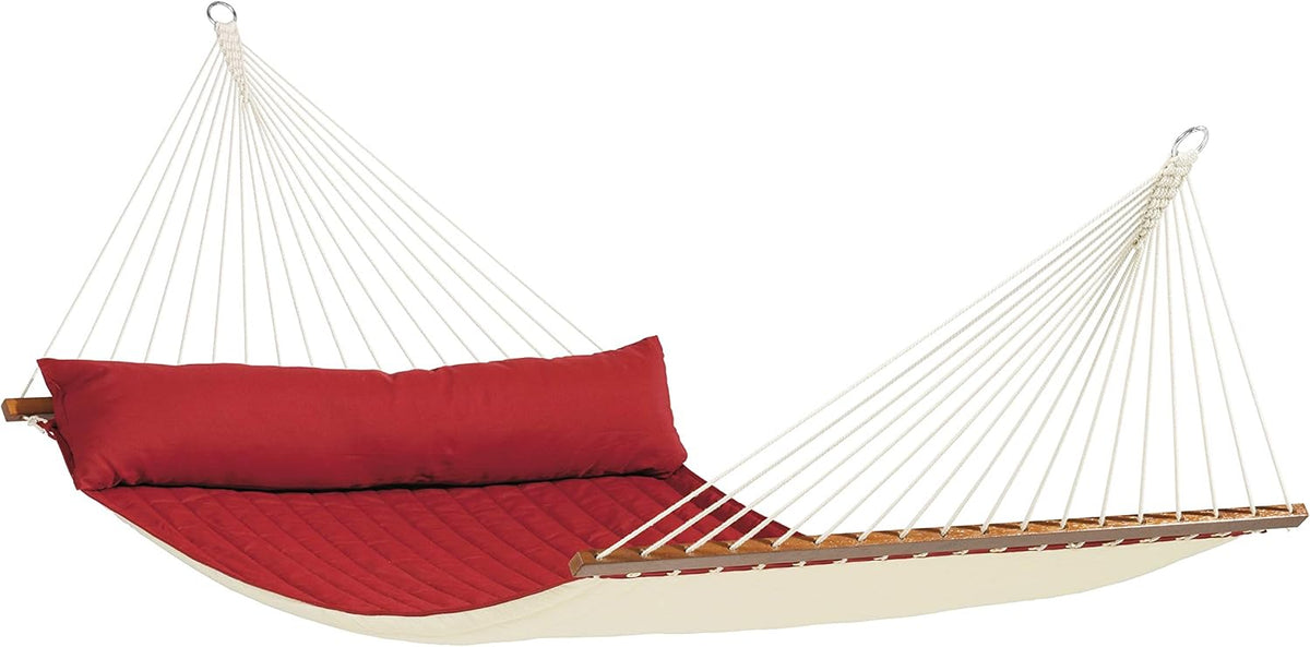 Rede de descanso, LA SIESTA, 140 cm, 210 cm, 400 cm, 160 kg, 5,8 kg, aço, madeira, Vermelho, para uso diário
