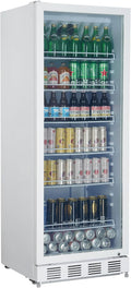 Frigorífico para bebidas, METRO Professional, Getr, 280 L, 210 W, 0,33 L, 0,5 L, 25 kg, regulável, vidro, metal, Branco, para uso diário