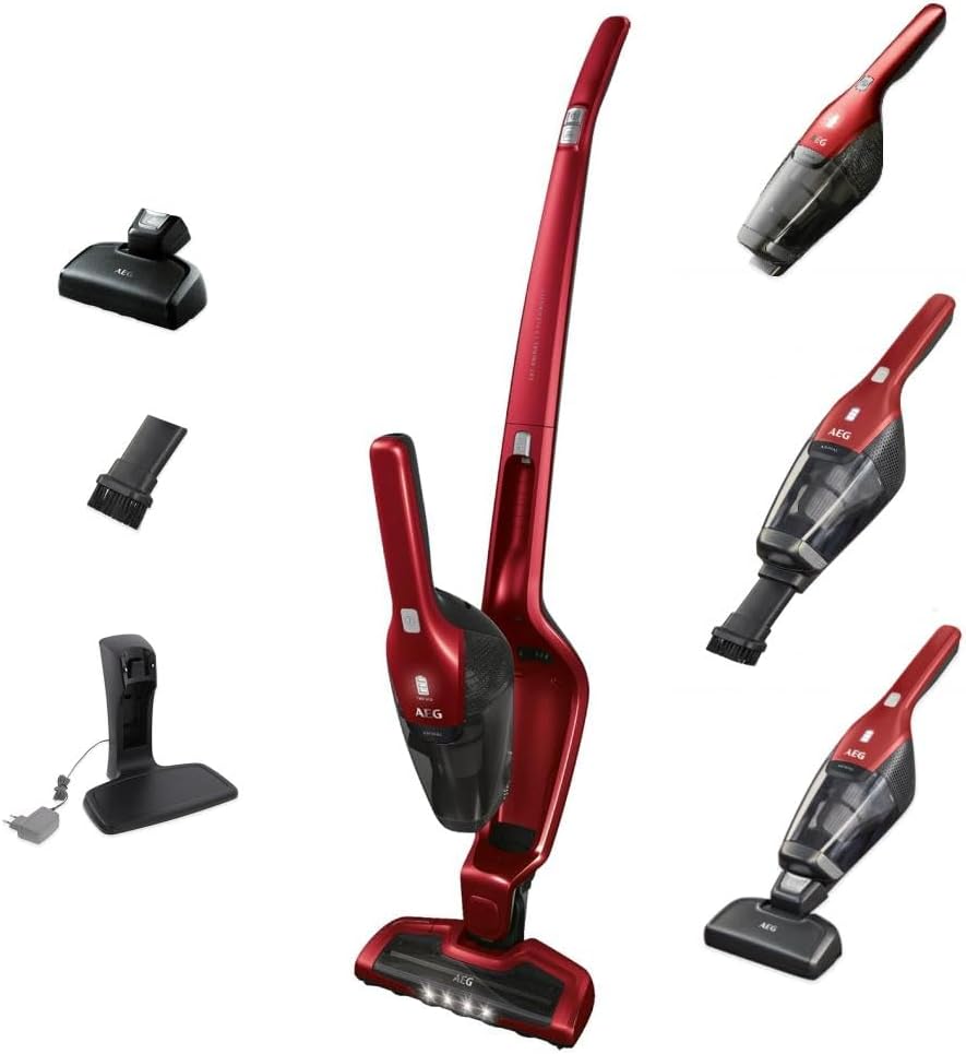 AEG, Aspirador vertical, Ergorapido, 18 V, com função de autolimpeza, Mehrfarbig, para uso diário