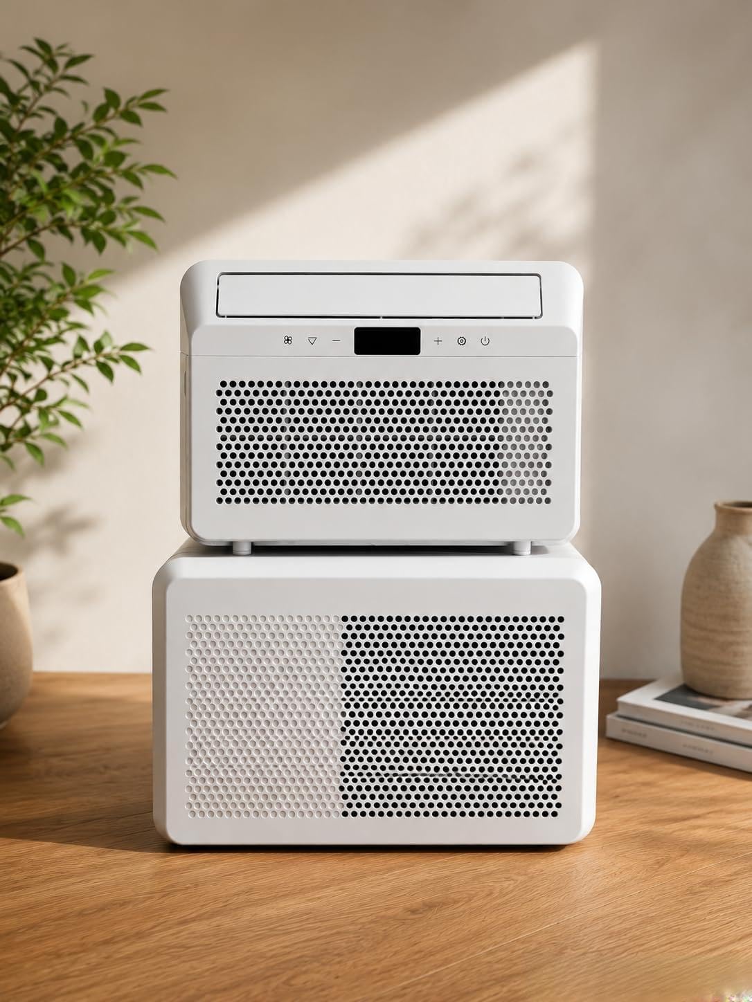 Ar condicionado portátil, FM-SOLAR, 5.000BTU, com comando à distância, com controlo por aplicação, Mehrfarbig, para uso diário