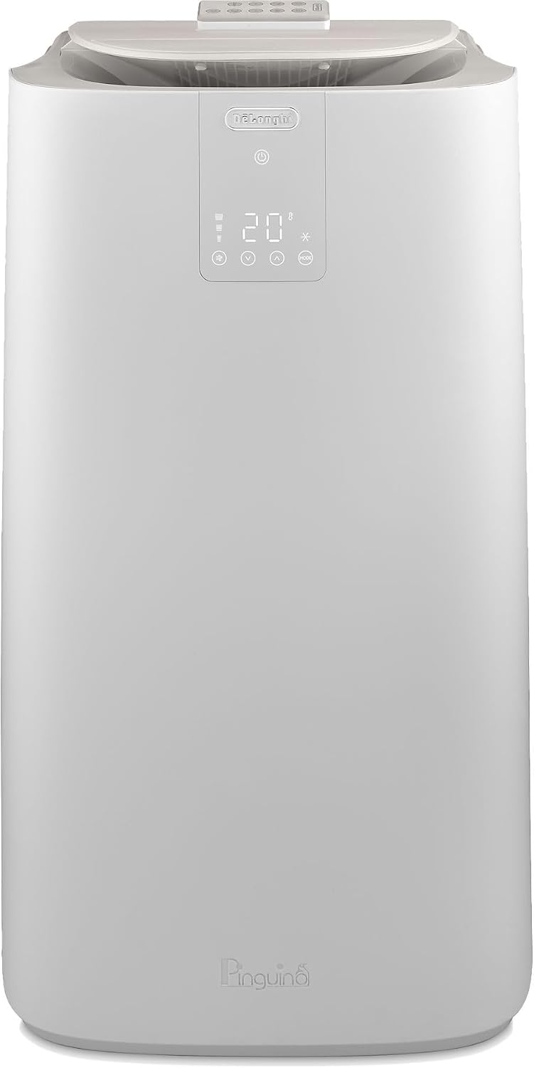 Ar condicionado portátil, De'Longhi, Pinguino, 2.7kW, 2,7kW, com comando à distância, com temporizador, Branco, para uso diário