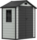 Abrigo de jardim, YITAHOME, Kunststoff, 189 × 104cm, 220 cm, 182 × 103 × 220 cm, resistente à água, plástico, Preto, para utilização no exterior