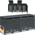 Abrigo para contentores, STEELSØN, Kestra, 240L, aço, Antracite, para utilização no exterior